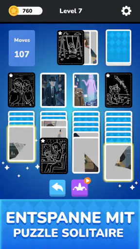 Solitaire - Puzzle Images screenshot 7
