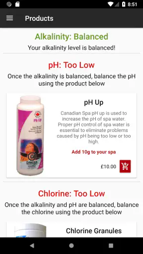 Spa Water Test by Canadian Spa screenshot