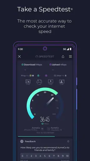 Speedtest von Ookla screenshot