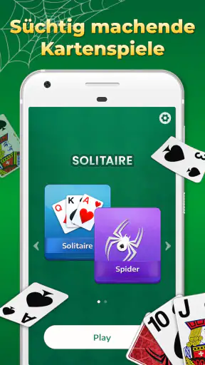 Spider Solitaire, Kartenspiele screenshot