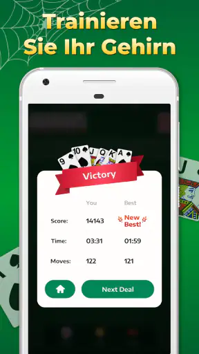 Spider Solitaire, Kartenspiele screenshot