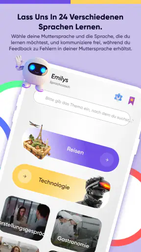 Sprachen lernen per Chat screenshot