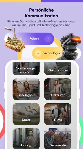 Sprachen lernen per Chat screenshot