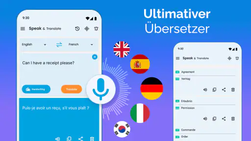 Sprechen und übersetzen screenshot