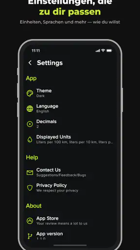 Spritrechner: Verbrauch screenshot
