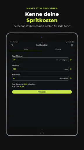 Spritrechner: Verbrauch screenshot