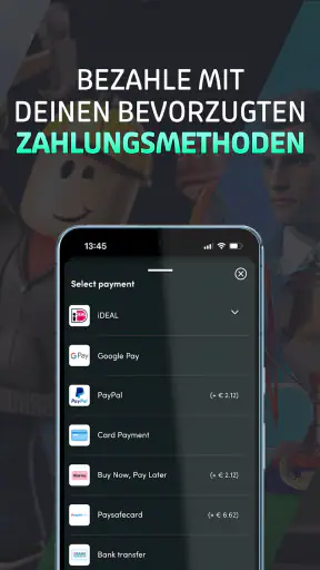 Startselect: Geschenkkarten screenshot