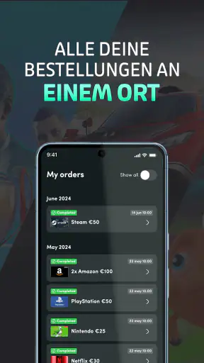 Startselect: Geschenkkarten screenshot