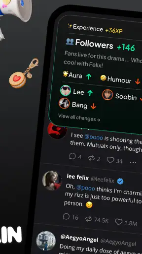 status - sims but social media screenshot