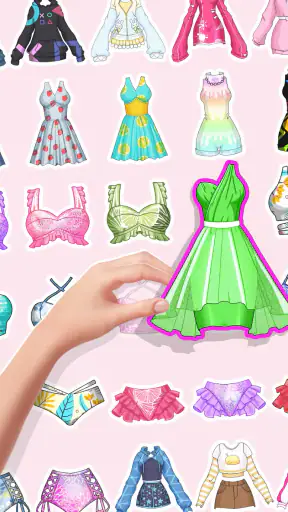 Sticker Puppe DIY-Anziehspiel screenshot