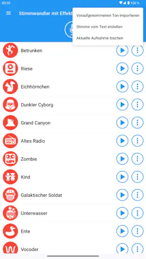 Stimmwandler mit Effekten screenshot 11