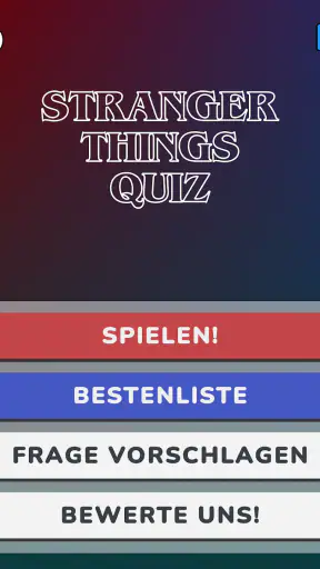 Stranger Things Quiz screenshot