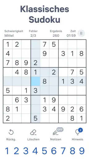 Sudoku.com: klassisches Sudoku screenshot