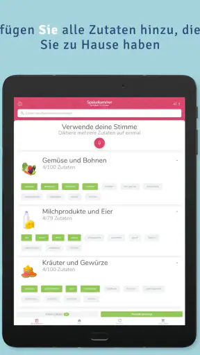 Supercook-Rezeptgenerator screenshot