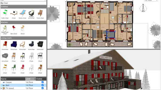 Sweet Home 3D: Plane dein Haus screenshot
