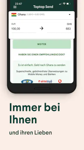 Taptap Send: Geld Senden screenshot