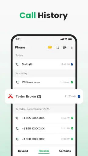 Telefon & amp; Kontakte screenshot