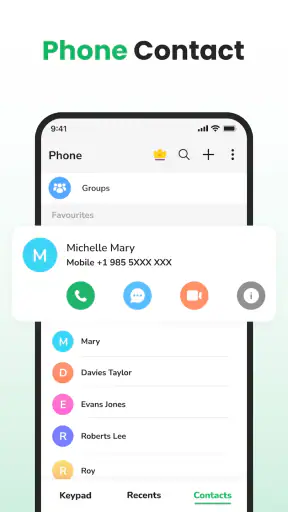 Telefon & amp; Kontakte screenshot