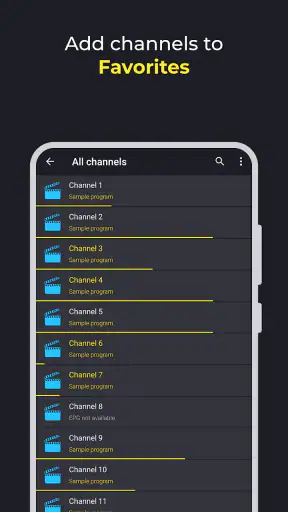 Televizo - IPTV player screenshot