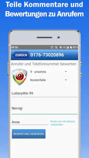 tellows - wer ruft an erkennen screenshot