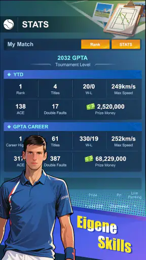 Tennis rising star screenshot 10