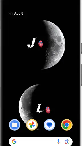 Text on Live Wallpaper screenshot