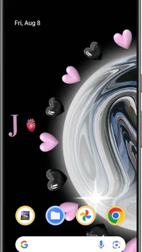 Text on Live Wallpaper screenshot