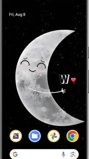 Text on Live Wallpaper screenshot