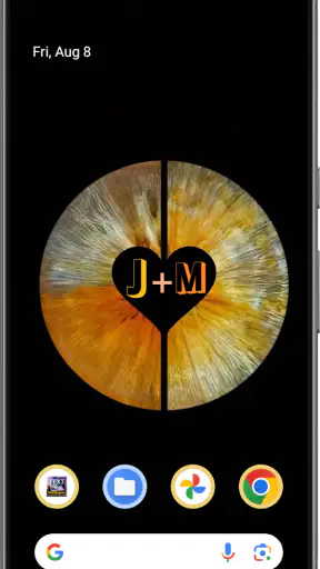 Text on Live Wallpaper screenshot