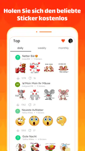 TextSticker 2026 WAStickerApps screenshot