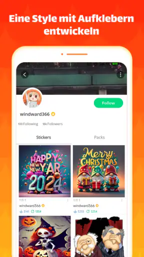TextSticker 2026 WAStickerApps screenshot