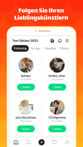 TextSticker 2026 WAStickerApps screenshot