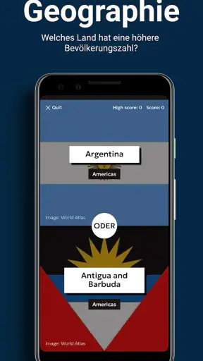The Higher or Lower Game screenshot
