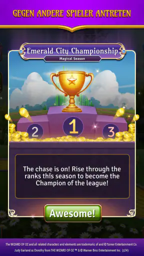 The Wizard of Oz Magic Match 3 screenshot
