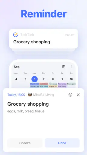 TickTick-Aufgabenlisten screenshot