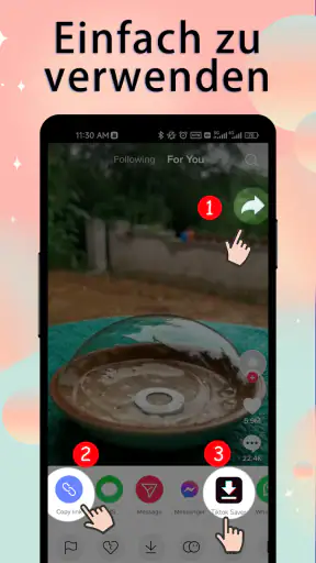 TikSaver: Kein Wasserzeichen screenshot