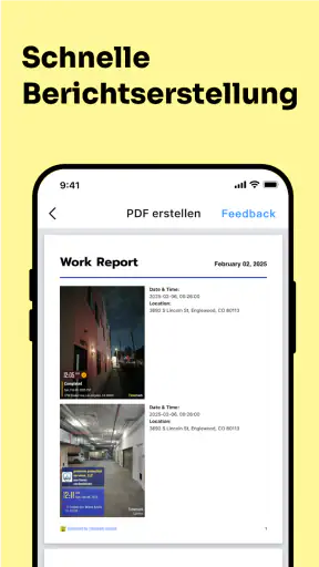 Timemark: Foto-Dokumentation screenshot