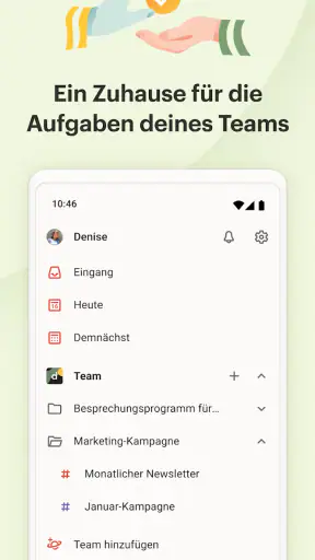 Todoist: To do list, Kalender screenshot
