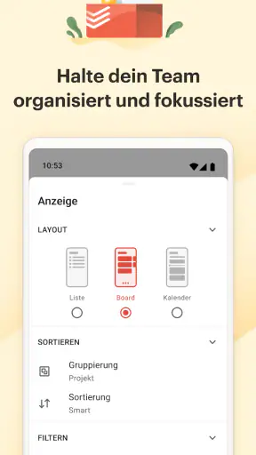 Todoist: To do list, Kalender screenshot