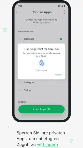 TotalAV Mobile Sicherheit screenshot