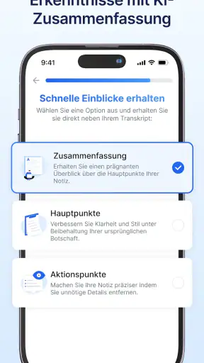 Transkriptor - Sprache zu Text screenshot