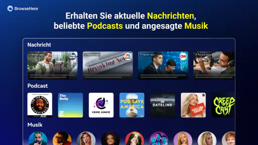 TV-Webbrowser BrowseHere screenshot