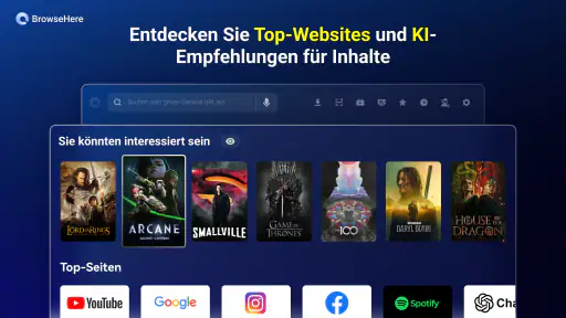 TV-Webbrowser BrowseHere screenshot