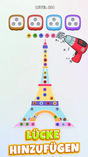 Unscrew Nuts Sort: Pin Puzzle screenshot 11