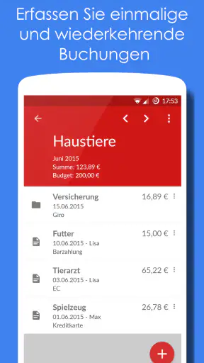 Unser Haushaltsbuch Pro screenshot