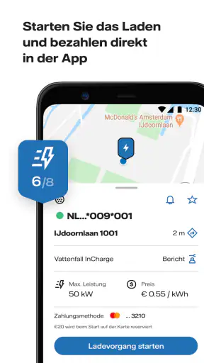 Vattenfall InCharge screenshot