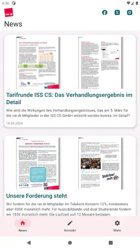 ver.di TK IT NRW screenshot