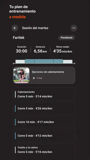 Vercho: entrenamiento running screenshot