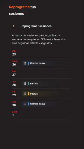 Vercho: entrenamiento running screenshot