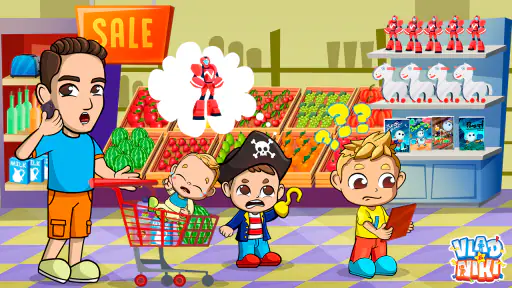 Vlad & Niki Supermarkt Spiel screenshot
